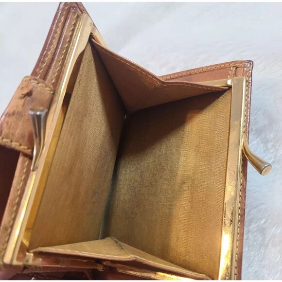 Etro (Authentic) Paisley Print Coated Canvas & Leather Trim Bi-fold Wallet, GUC - Picture 10 of 12